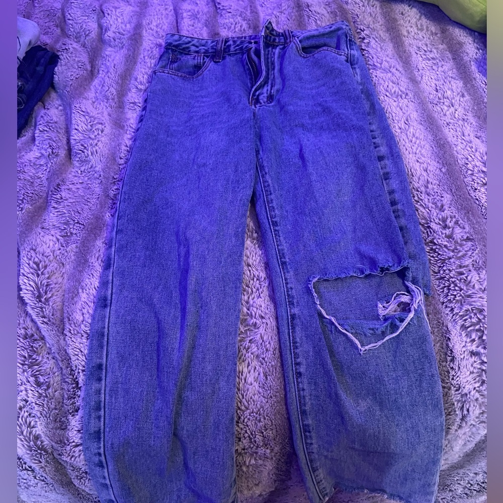 Dark Blue Demin Baggy Jeans